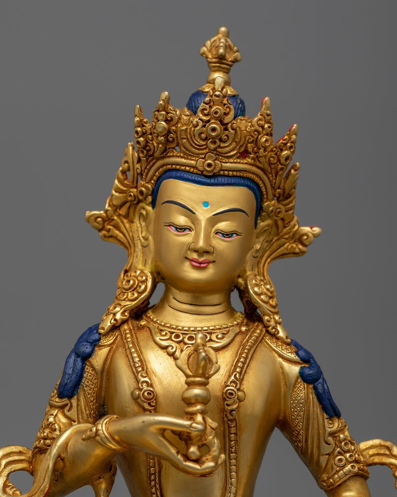 vajrasattva-gold-gilded-sculpture