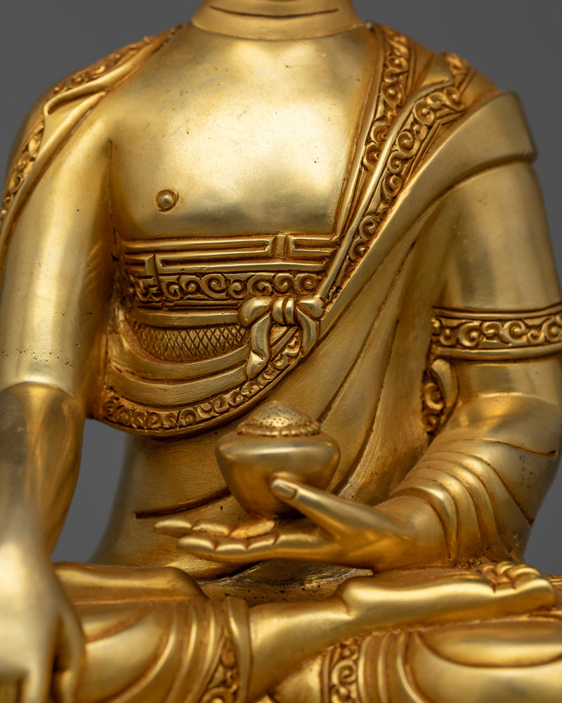 Shakyamuni Buddha: A Dharma Teacher Statue | 24K Gold-Gilded Symbol of Enlightenment