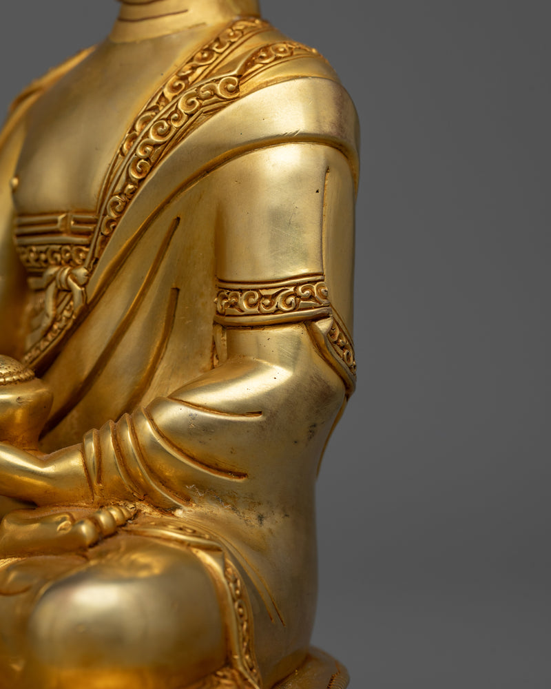 Shakyamuni Buddha: A Dharma Teacher Statue | 24K Gold-Gilded Symbol of Enlightenment