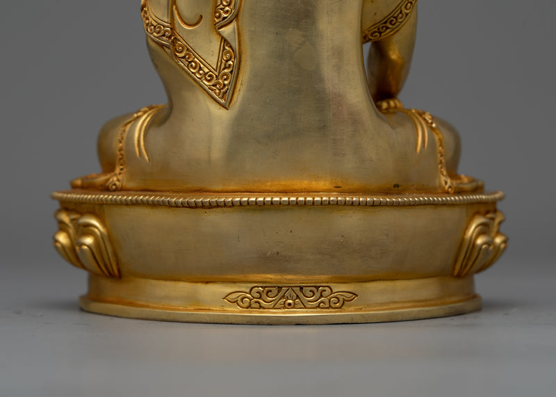 Shakyamuni Buddha: A Dharma Teacher Statue | 24K Gold-Gilded Symbol of Enlightenment