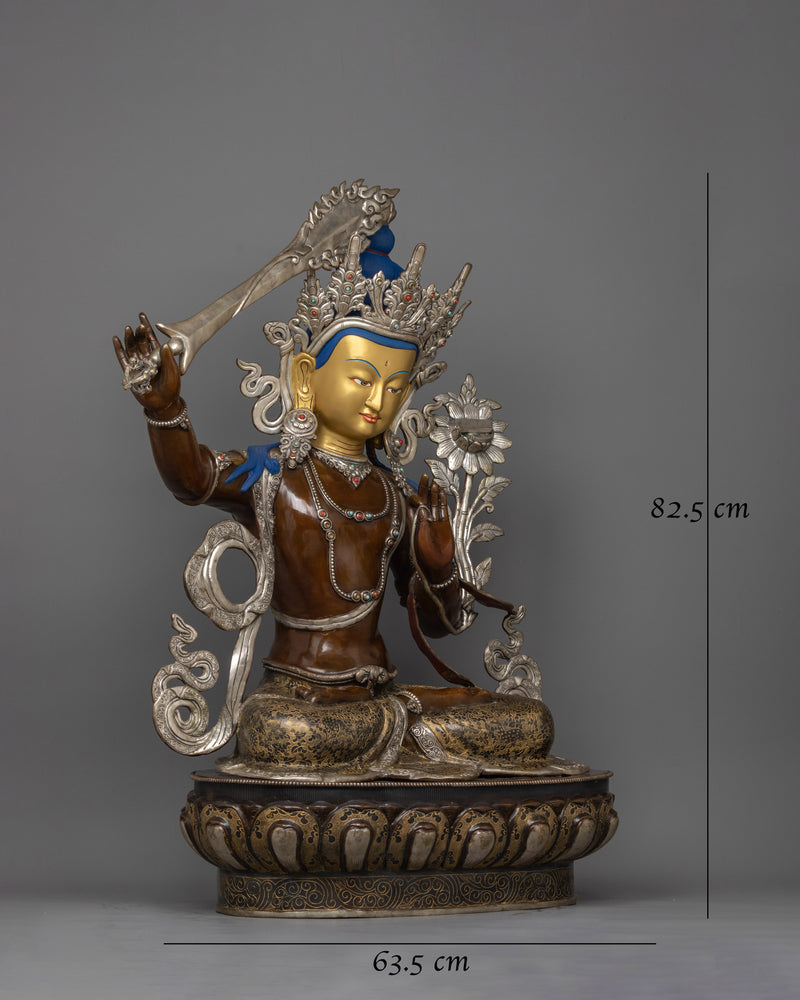 32.5 Inch Manjushri Sculpture