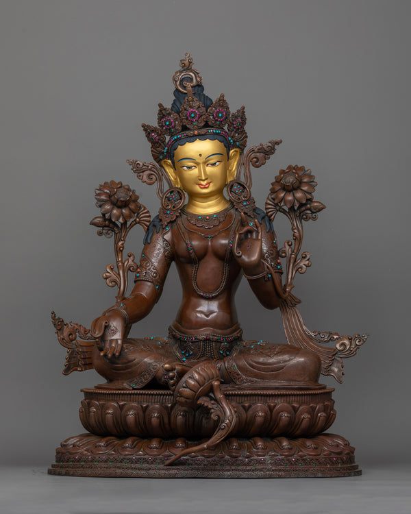 shri-green-tara-oxidized