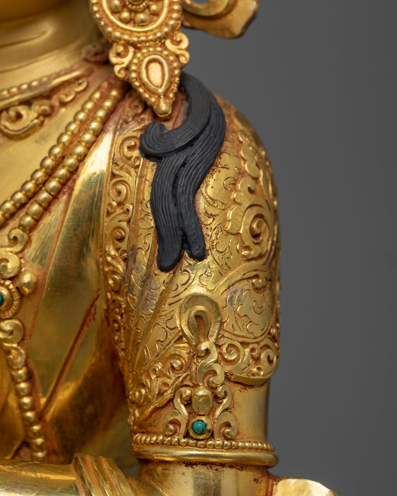 Nepalese Hand Sculpted Vajradhara Figurine | The Primordial Buddha of Buddhism