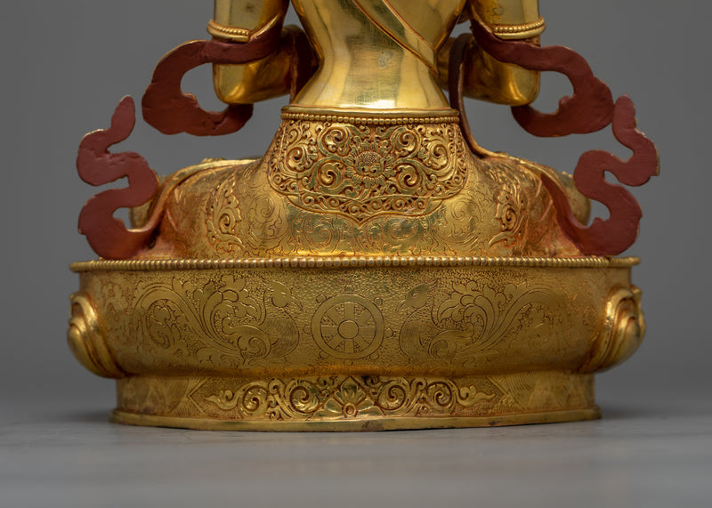 Nepalese Hand Sculpted Vajradhara Figurine | The Primordial Buddha of Buddhism