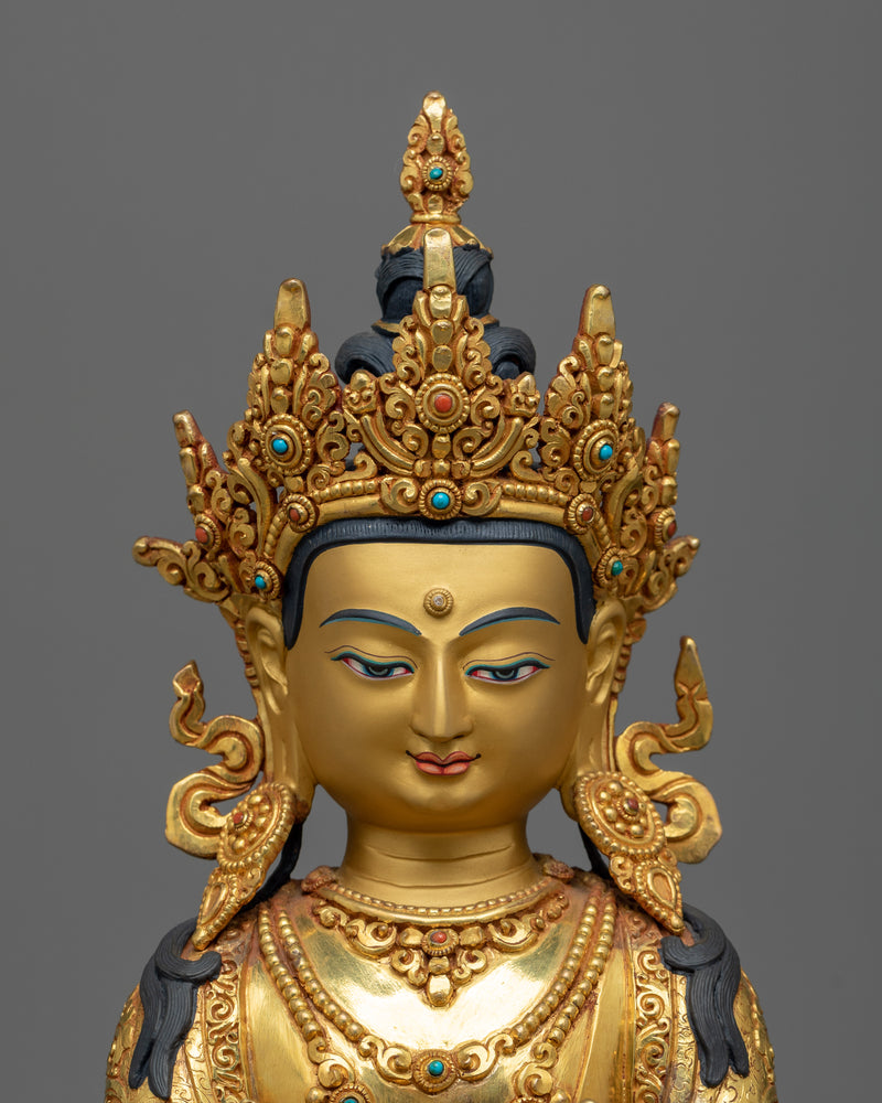 Hand Sculpted Vajradhara Figurine