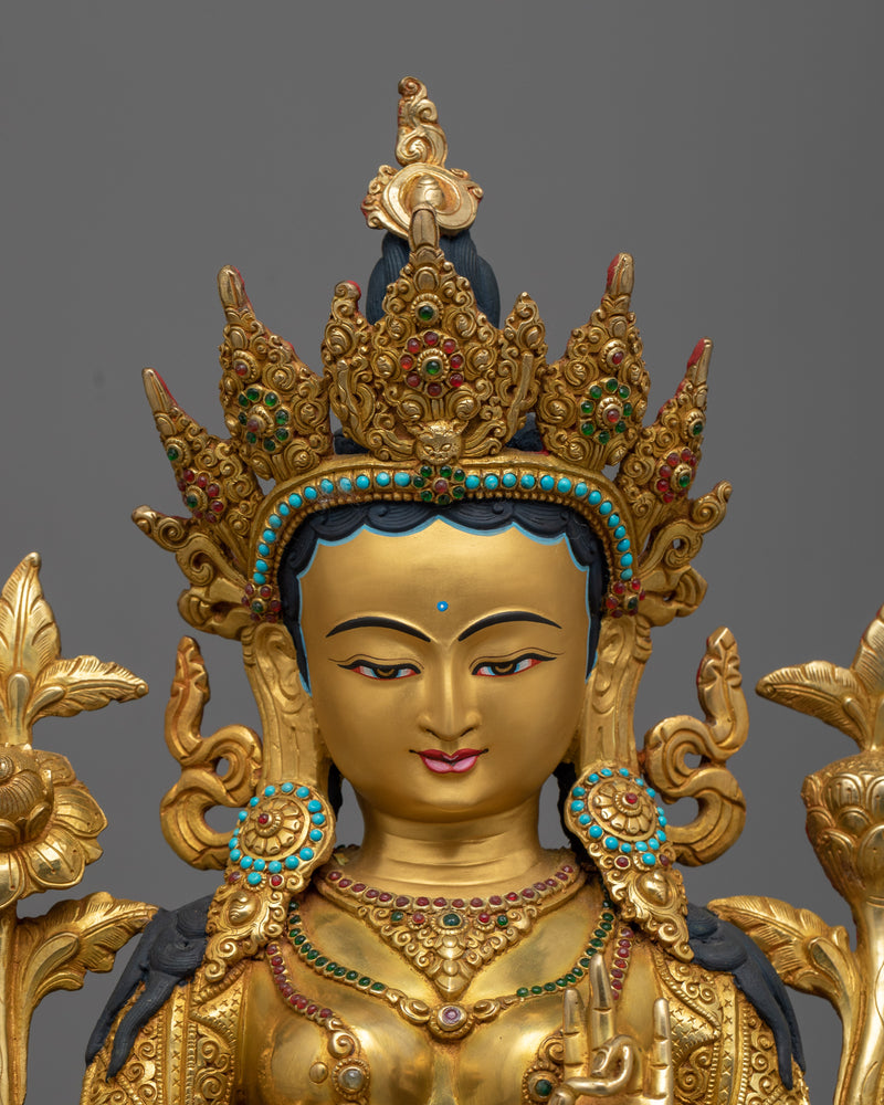 gold-gilded-green-tara-47cm-figure