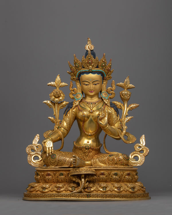 gold-gilded-green-tara-47cm-figure