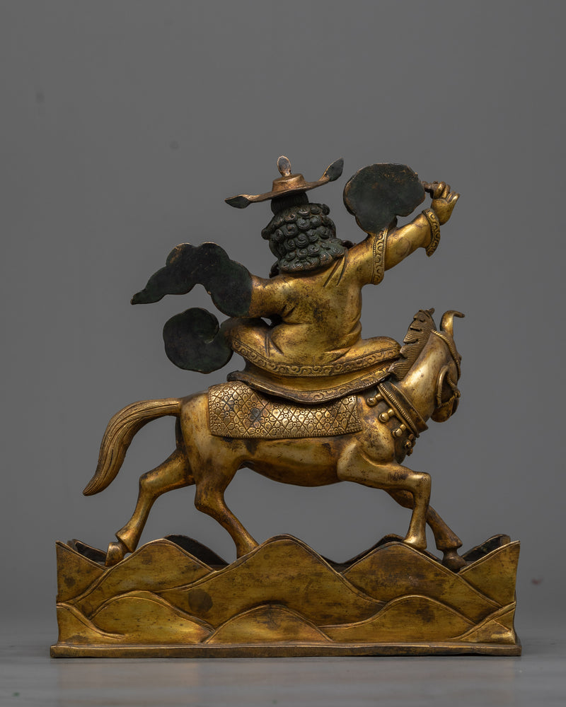 Pehar Gyalpo Antique Sculpture | A Majestic Symbol of Protection and Power