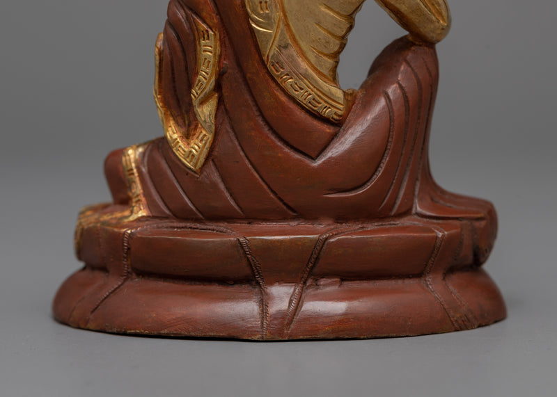 Yogi Milarepa Oxidized Statue | Icon of Ascetic Wisdom