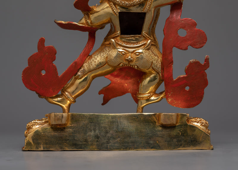 Hand-Built Vajrapani Figurine for The Shrine | The Holder of Vajra Sculpture