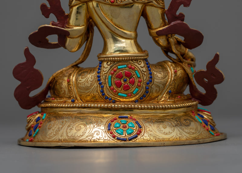 Tibetan Art Piece Green Tara | Guardian of Compassion and Enlightenment