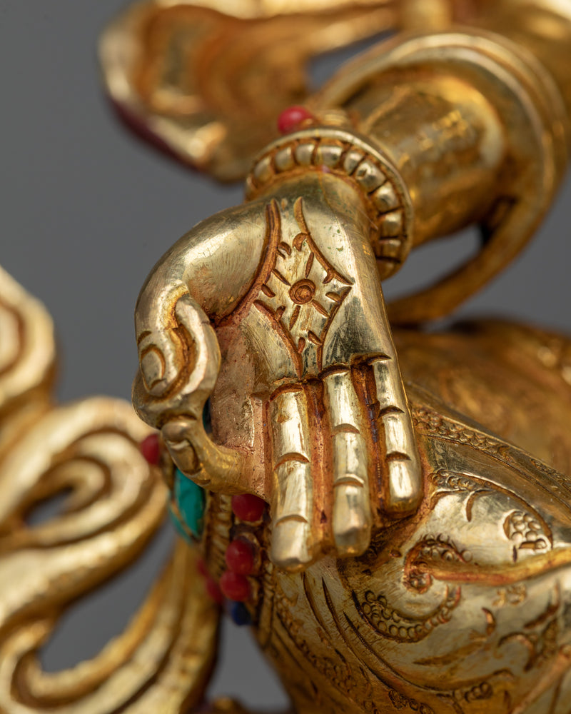 Tibetan Art Piece Green Tara | Guardian of Compassion and Enlightenment