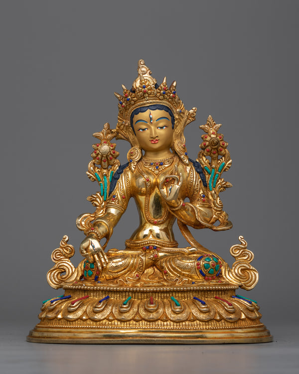 gold-gilded-white-tara-figure