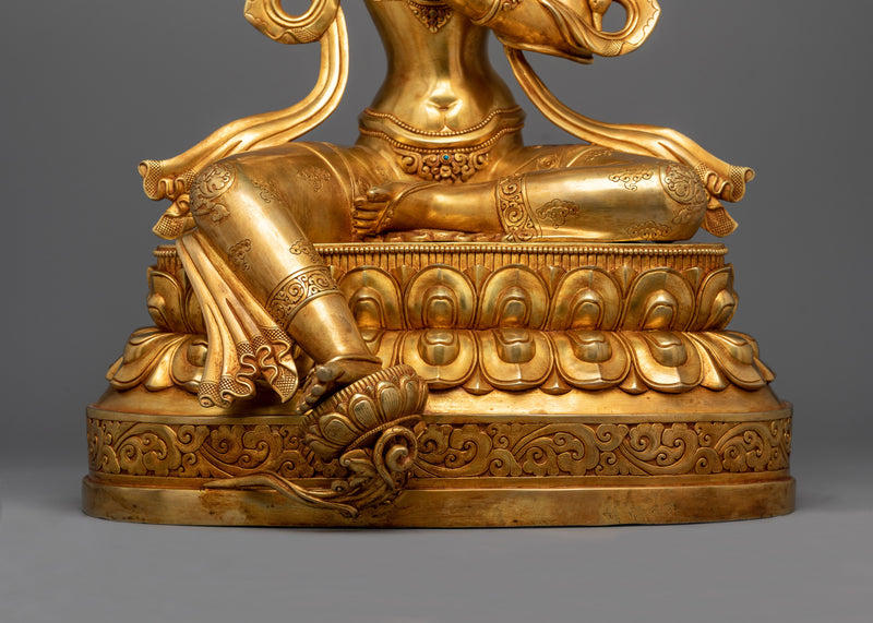 Manjushri: An Insight Wisdom Deity Statue | Sculptural Perfection