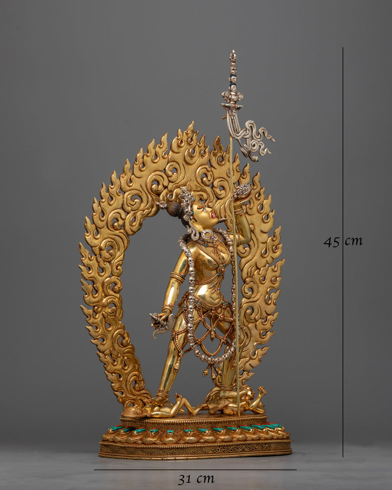 Exquisite Vajrayogini 24K Gold-Gilded Statue | A Masterpiece of Tantric Art