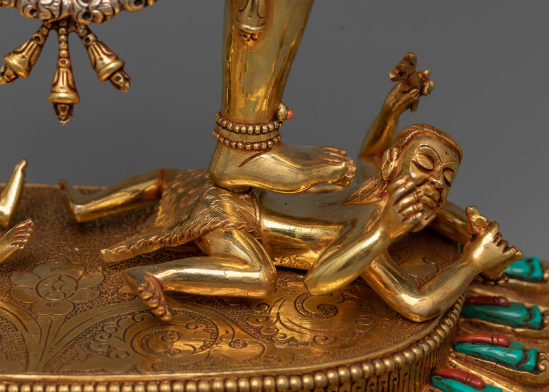 Exquisite Vajrayogini 24K Gold-Gilded Statue | A Masterpiece of Tantric Art