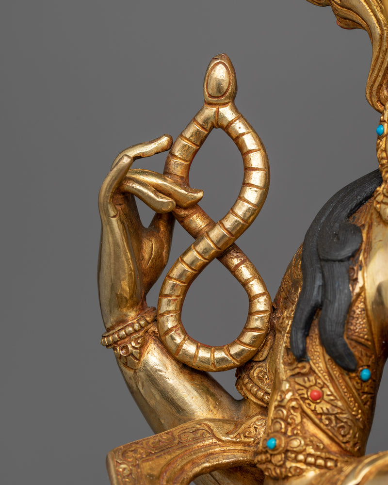 Chenresig Gold-Gilded Statue | Embodiment of Compassion