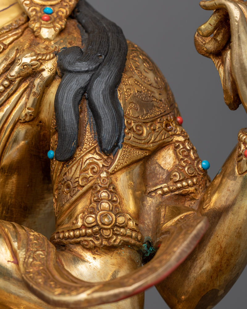 Chenresig Gold-Gilded Statue | Embodiment of Compassion