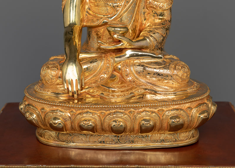 Shakyamuni Buddha with Guru Rinpoche and Chenresig Set | Embodiment of Enlightenment, Wisdom, and Compassion