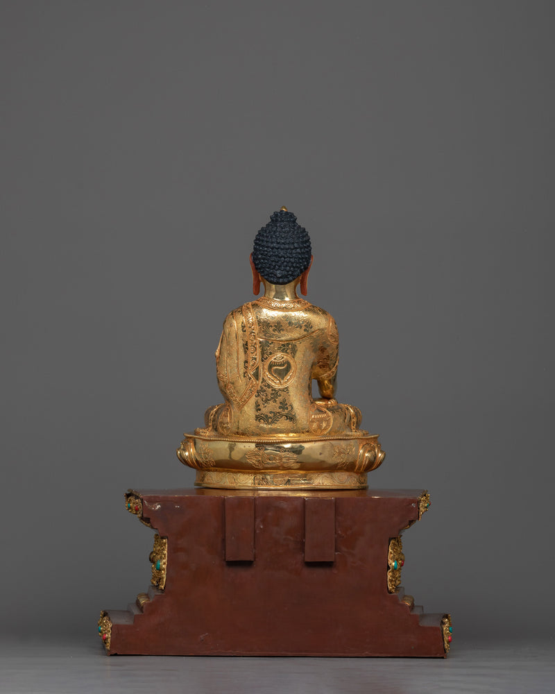 Shakyamuni Buddha with Guru Rinpoche and Chenresig Set | Embodiment of Enlightenment, Wisdom, and Compassion