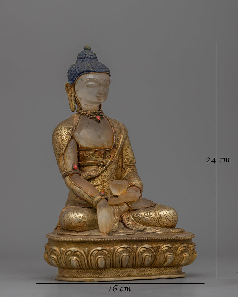 Shakyamuni Buddha Crystal Body Statue | Illumination of Enlightenment