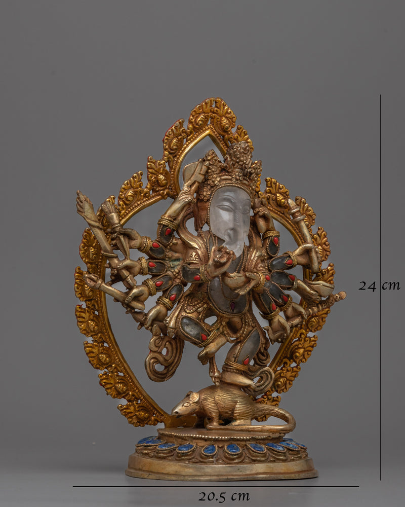 Shree Ganesh Crystal Body Statue | Beacon of Prosperity and Wisdom