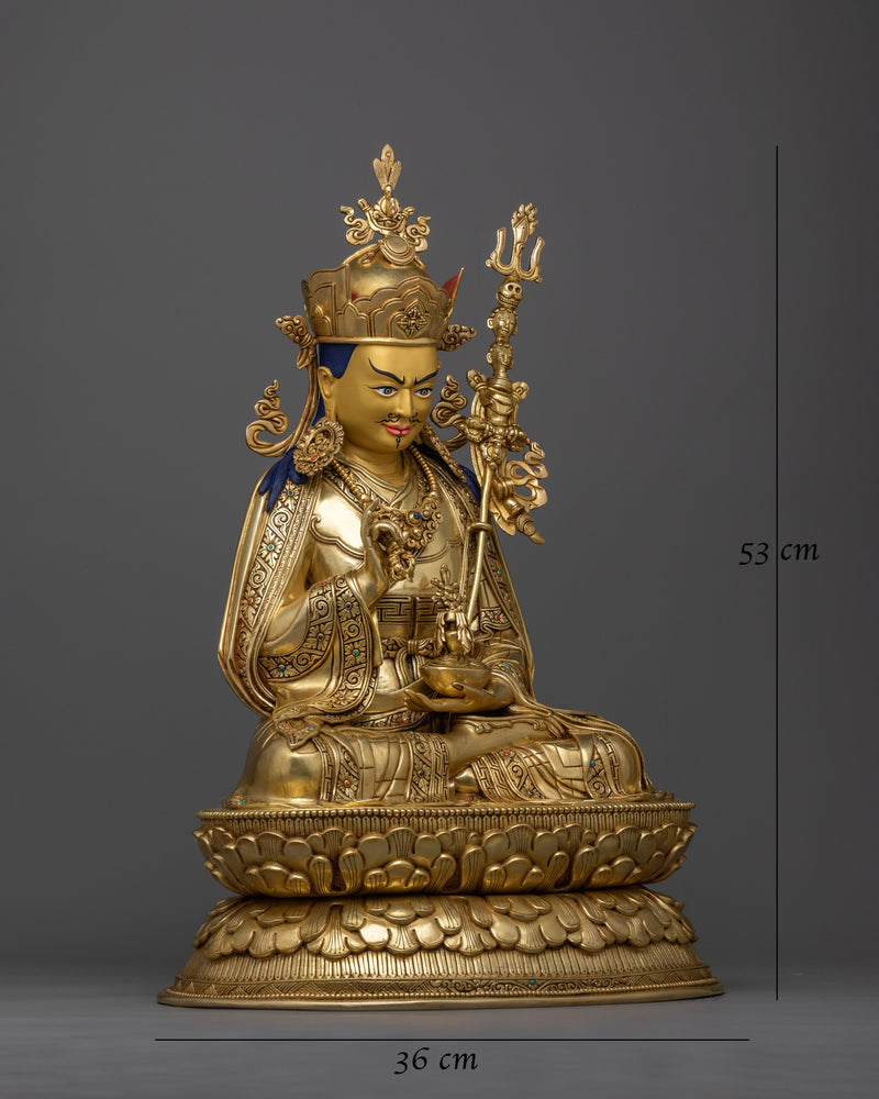 Exquisite Unique Guru Rinpoche Statue | Symbol of Tantric Mastery