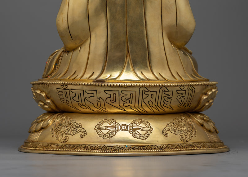 Exquisite Unique Guru Rinpoche Statue | Symbol of Tantric Mastery