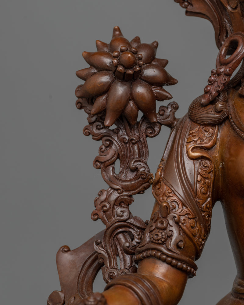 Green Tara Beautiful Oxidized Statue | Embodiment of Compassion