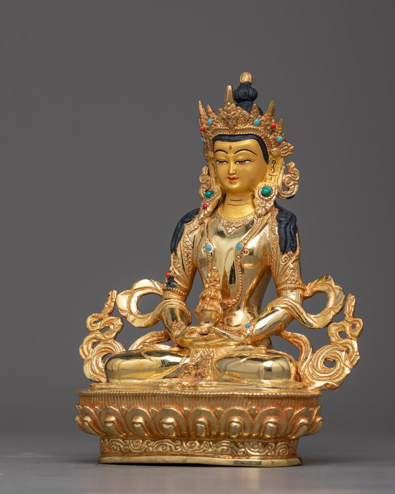 Gold Gilded Amitayus Statue