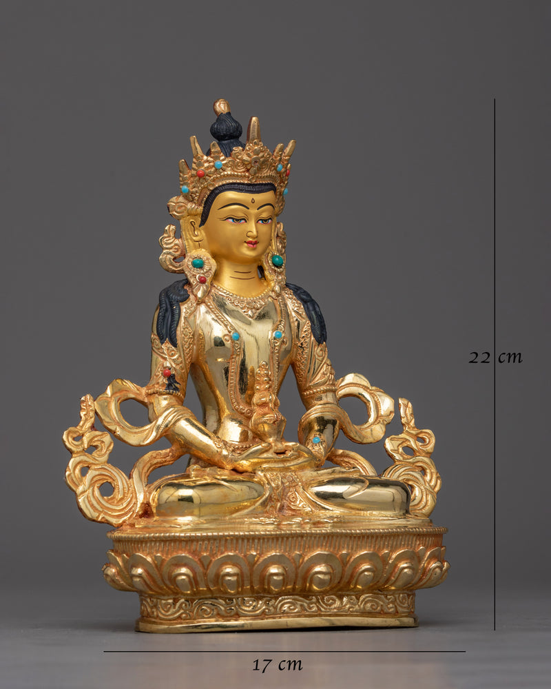 Gold Gilded Amitayus Statue