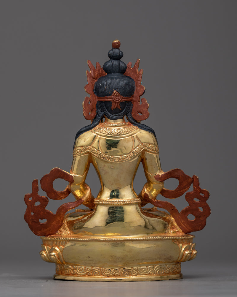 Gold Gilded Amitayus Statue