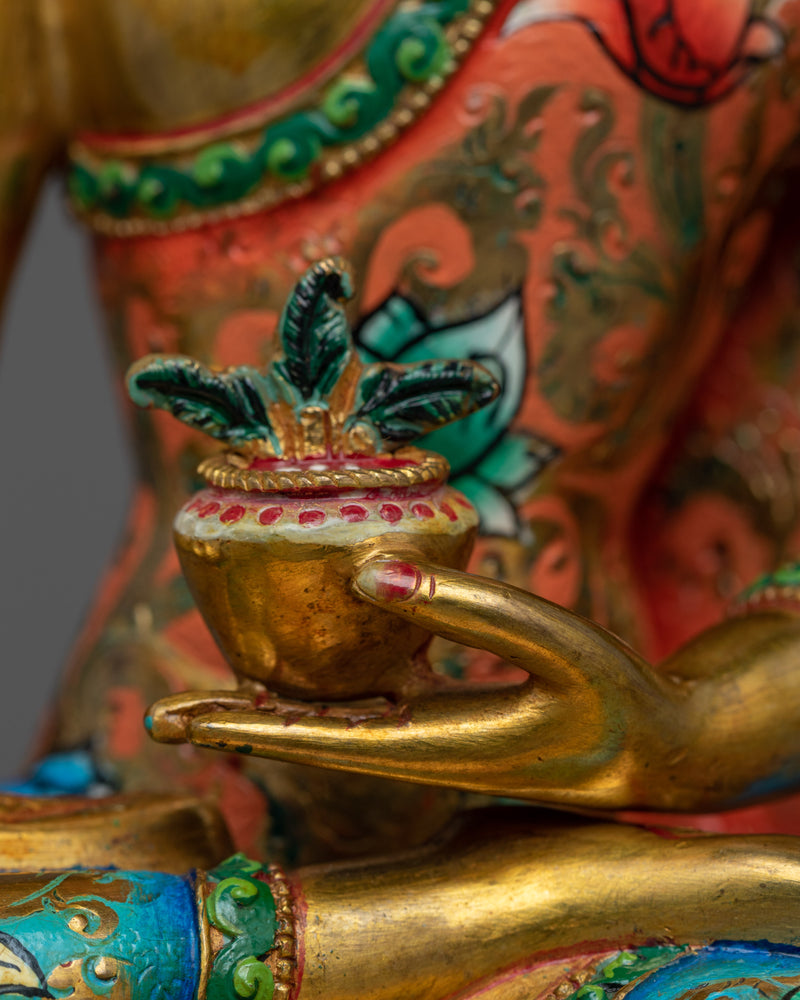 Medicine Buddha Multi-Colorful Statue | Embodiment of Healing and Compassion