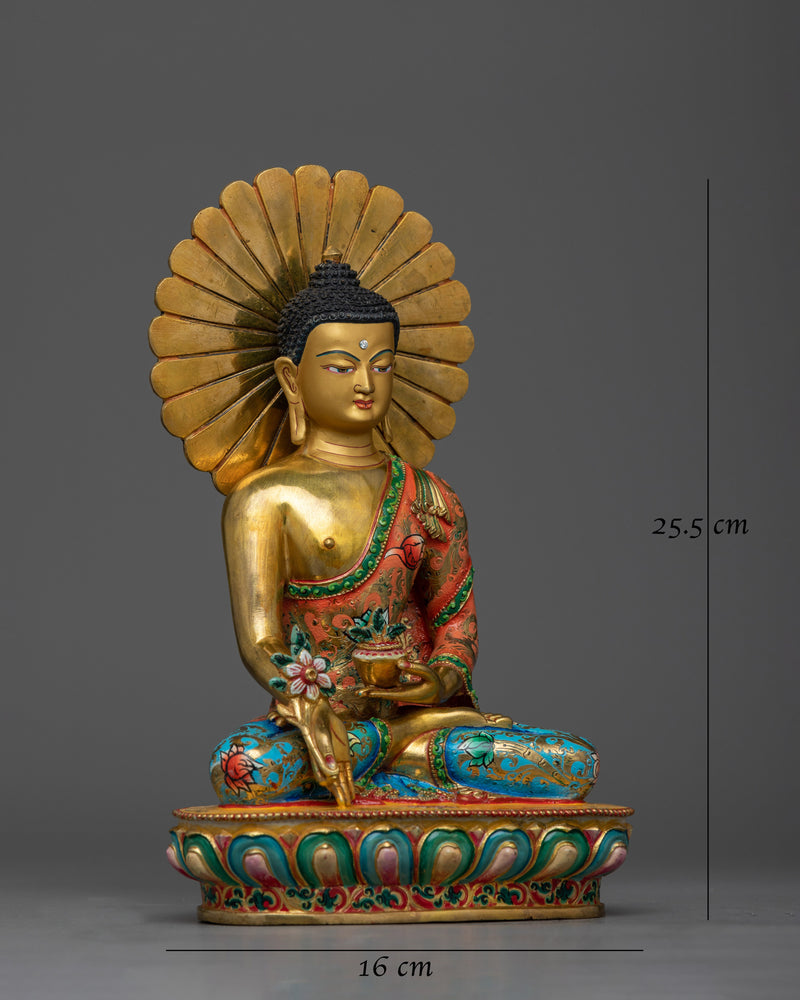 Medicine Buddha Multi-Colorful Statue | Embodiment of Healing and Compassion