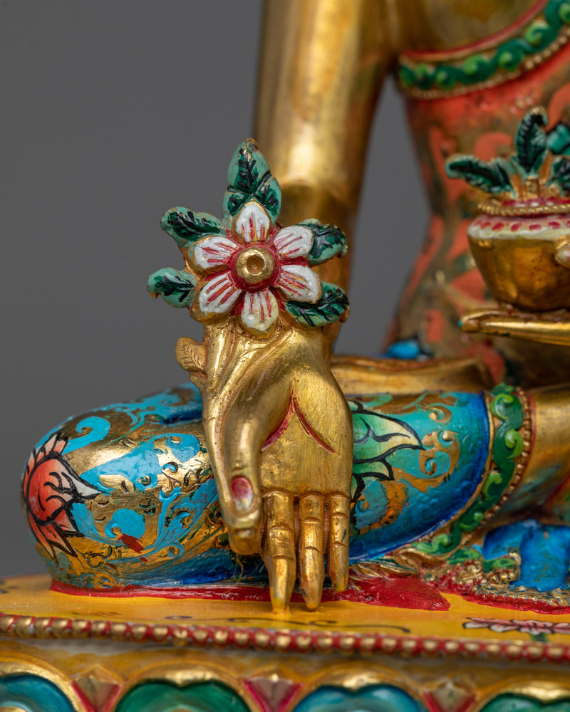 Medicine Buddha Multi-Colorful Statue | Embodiment of Healing and Compassion