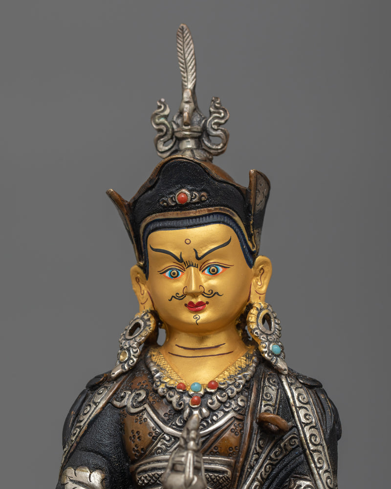 guru-rinpoche-oxidized-silver-plated