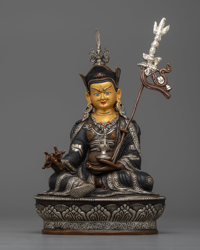 guru-rinpoche-oxidized-silver-plated