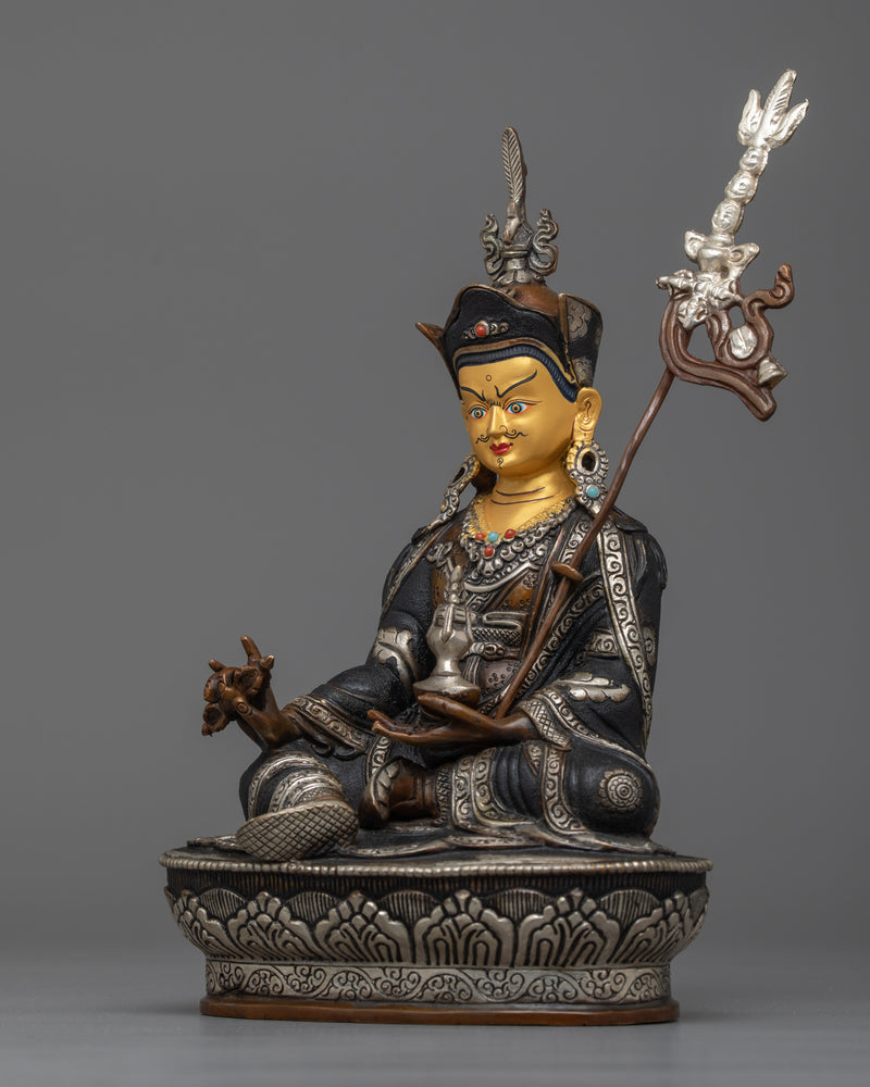 guru-rinpoche-oxidized-silver-plated