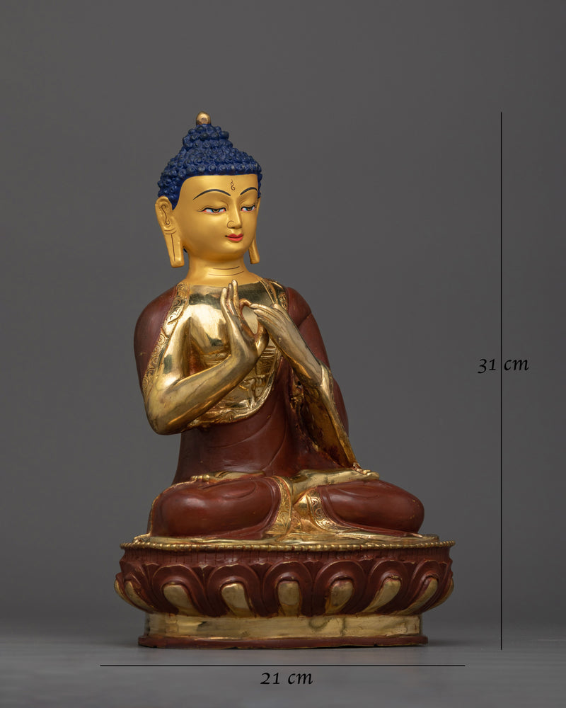 Buddha Vairocana Oxidized Statue | Embodiment of Universal Enlightenment