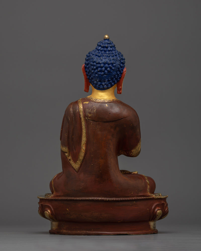 Buddha Vairocana Oxidized Statue | Embodiment of Universal Enlightenment