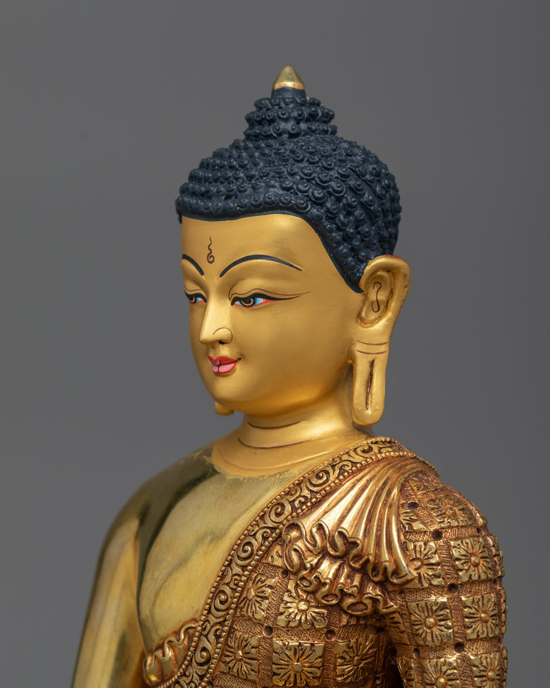 Shakyamuni Budha Gold-Gilded Statue | Embodiment of Enlightenment