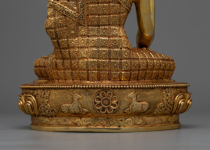 Shakyamuni Budha Gold-Gilded Statue | Embodiment of Enlightenment