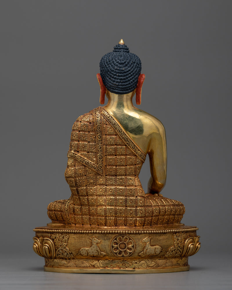 Shakyamuni Budha Gold-Gilded Statue | Embodiment of Enlightenment