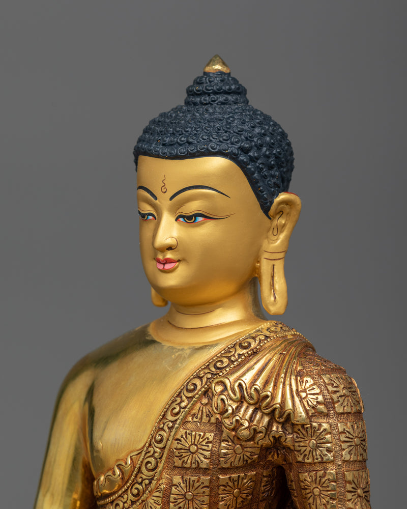 Amitabha Buddha Gold-Gilded Statue | Embodiment of Infinite Light