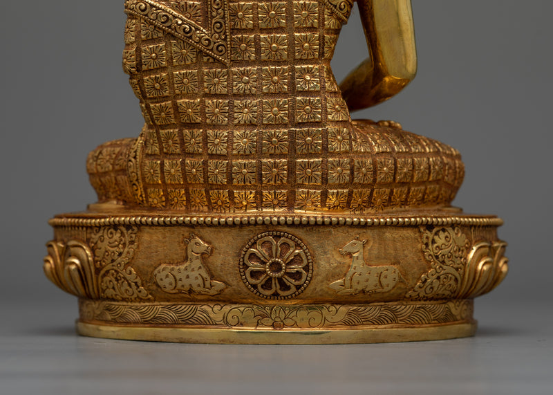 Amitabha Buddha Gold-Gilded Statue | Embodiment of Infinite Light