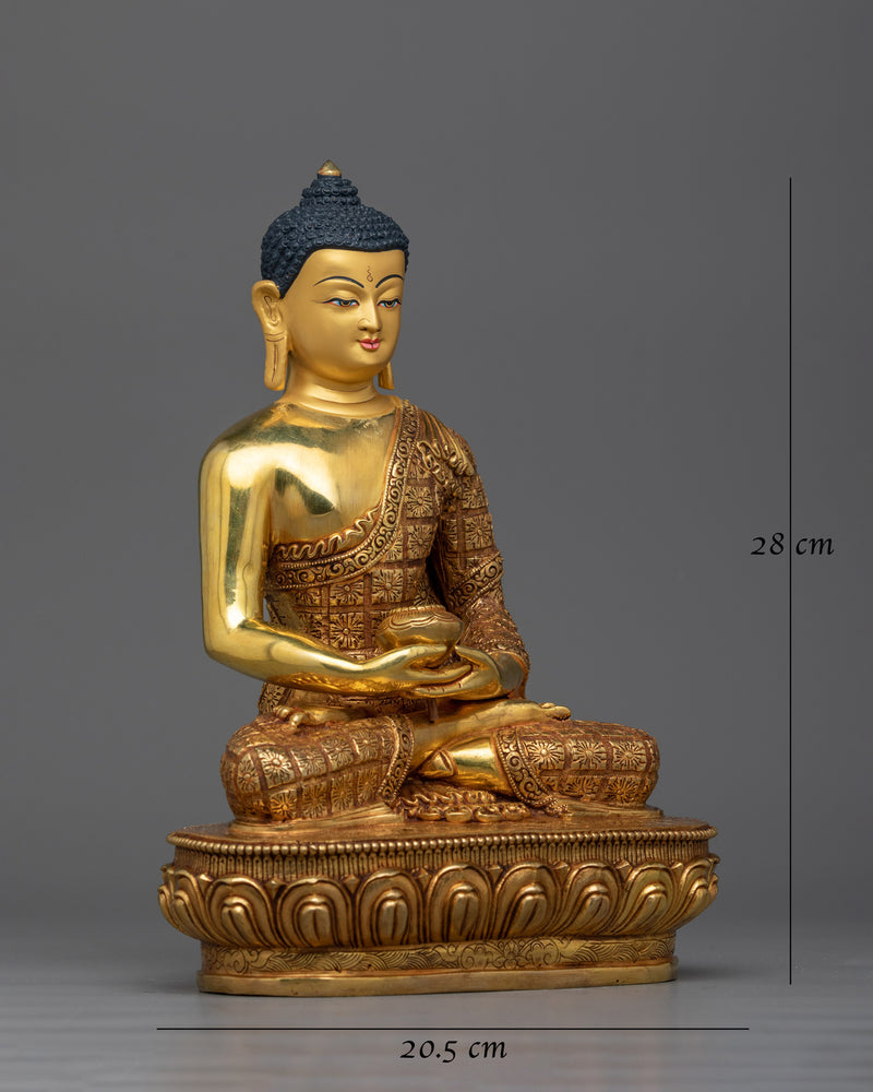 Amitabha Buddha Gold-Gilded Statue | Embodiment of Infinite Light