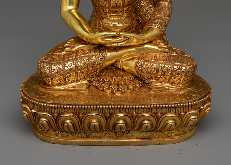 Amitabha Buddha Gold-Gilded Statue | Embodiment of Infinite Light