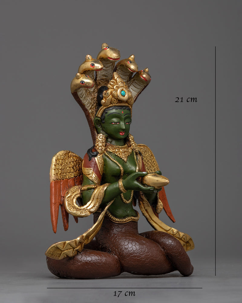 Naag Kanya Oxidized Copper Statue | Embodiment of Protection and Fertility