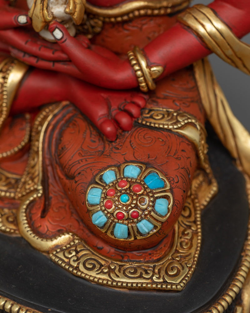 Amitayus Red-Hued Statue | Embodiment of Infinite Life and Compassion