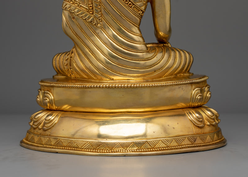 12 Inch Shakyamuni Buddha Sculpture |  A Symbol of Enlightenment and Serenity